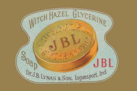 Glycerine Soap Bar Package Poster Print by Witch Hazel, vintage beauty product design.