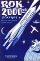 Futuristic New York Foxtrot Sheet Music Poster Print featuring a rocket and airplane in space.