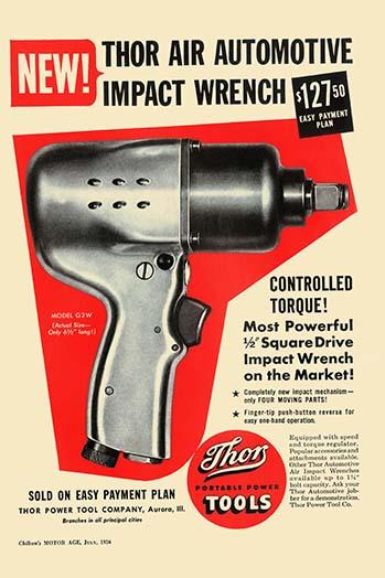 Car Repair Power Tool Poster Print showcasing a specialized power tool for engine work.