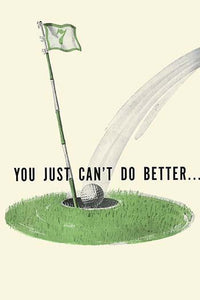 A Commentary on Golf and Life Poster Print, vintage magazine ad design.