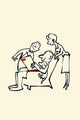 A Family Reads with Fascination and Pleasure Poster Print