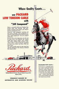 Vintage Packard automobiles advertisement poster print