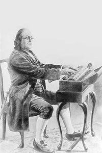 Benjamin Franklin Playing the Armonica Poster Print