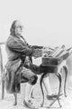 Benjamin Franklin Playing the Armonica Poster Print