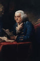 Benjamin Franklin half-length portrait poster print by David Martin.