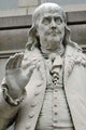Ben Franklin statue at Old Post Office Pavilion poster print