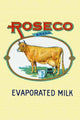 Evaporated Milk Original Can Label Poster Print featuring a cow