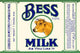 Original milk can label poster print featuring a cow
