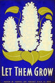 Conservation of Flowers Poster Print by Staley Thomas Clough, 1938, showcasing floral conservation