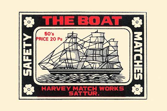 Three-masted sailing ship poster print depicting a ship under full sail.