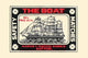 Three-masted sailing ship poster print depicting a ship under full sail.
