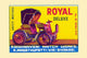 Horseless Carriage Vintage Matchbox Poster Print showcasing early automobile design.