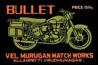Motorcycle Matchbox Art Print featuring RAJ design.