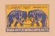 Two Chained Elephants Fight vintage matchbox poster print