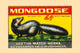 Mongoose artwork vintage matchbox label poster print