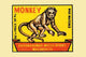Monkey Poster Print featuring vintage matchbox art, available in multiple sizes.