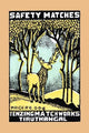 Deer or Elk Vintage Matchbox Art Poster Print