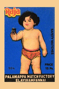 Vintage Child Holding Matches Poster Print Art