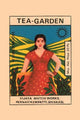 Vintage matchbox cover art featuring a woman picking tea leaves in the fields.