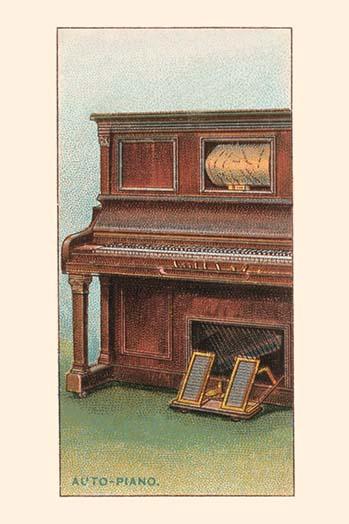 The Evolution of Player Pianos Poster Print showcasing musical innovation.