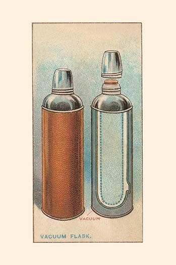 Vacuum Flask Poster Print showcasing thermal insulation science.
