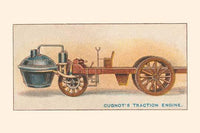 Steam lorry poster print showcasing the first practical horseless vehicle