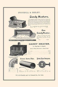 Crandall & Godley wholesale catalog page poster print showcasing vintage bakery and hotel supplies.