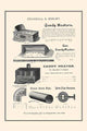 Crandall & Godley wholesale catalog page poster print showcasing vintage bakery and hotel supplies.
