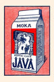 Moka Java Coffee Brand Advertisement Poster Print in vibrant colors.