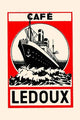 Vintage Ocean Transport Coffee Matchbox Label Poster Print