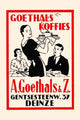 Vintage coffee advertisement poster print featuring a woman serving coffee.