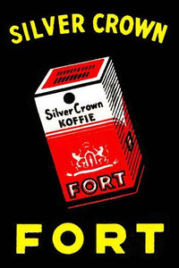 Coffee Brand Poster Print featuring original box art in vibrant colors.