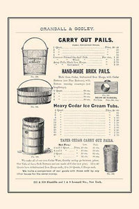 Crandall & Godley wholesale catalog page poster print featuring vintage bakery supplies.