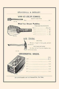 Vintage Crandall & Godley wholesale catalog page poster print
