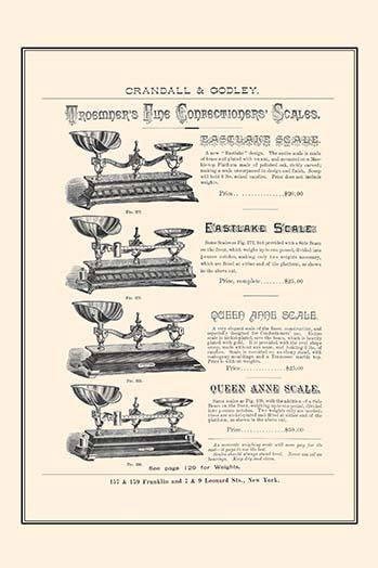 Vintage Crandall & Godley Baker's Supplies Catalog Page Poster Print