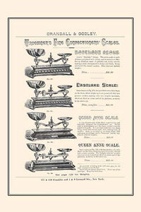 Vintage Crandall & Godley Baker's Supplies Catalog Page Poster Print