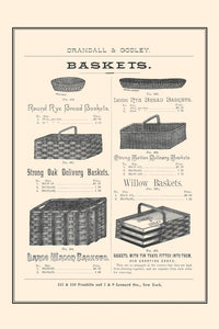 Crandall & Godley wholesale catalog page poster print showcasing bakery supplies.