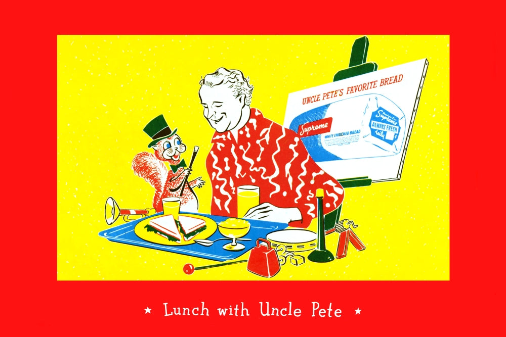 Uncle Pete's Favorite Bread Advertising Tray Poster Print