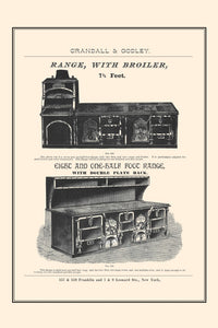 Crandall & Godley Vintage Catalog Page Poster Print showcasing culinary supplies