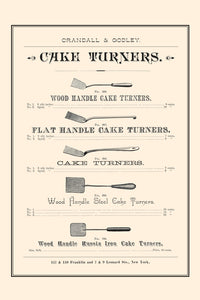 Vintage Crandall & Godley Catalog Page Poster Print showcasing baking and confectionery supplies
