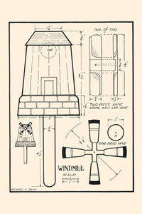 Noah's Ark Toy Patterns Poster Print by Michael C. Dank featuring woodworking patterns for animals.