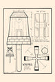 Noah's Ark Toy Patterns Poster Print by Michael C. Dank featuring woodworking patterns for animals.