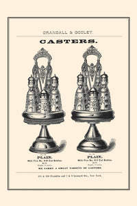 Vintage Crandall & Godley wholesale catalog page poster print.