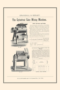 Crandall & Godley Bakery Supplies Catalog Page Poster Print