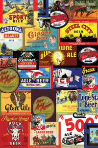 Vintage Art Collage Poster Print by Paris Pierce, available in multiple sizes.