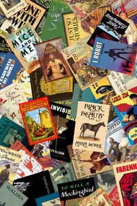Vintage art collage poster print by Paris Pierce, perfect for decor or gift wrapping.