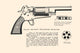 Illustrated page from a book on the history of guns poster print.