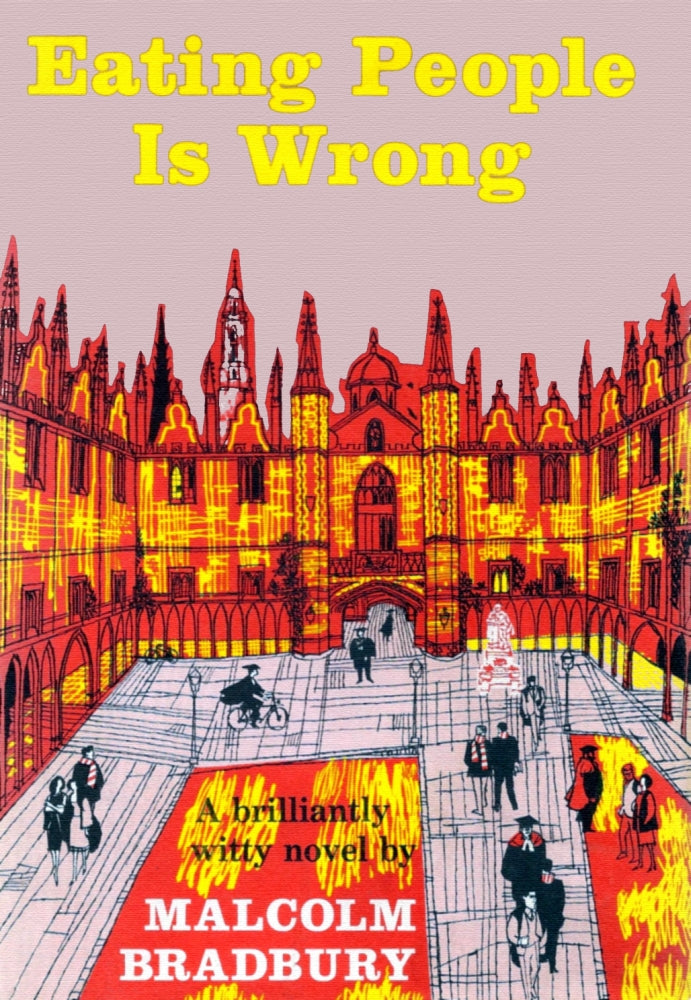 Eating People is Wrong book cover poster print featuring Malcolm Bradbury