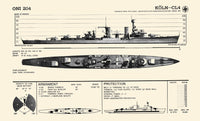 Recognition Pictorial Manual of Naval Vessels Poster Print showcasing various naval ships.