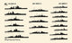Recognition Pictorial Manual of Naval Vessels Poster Print featuring illustrated naval ships